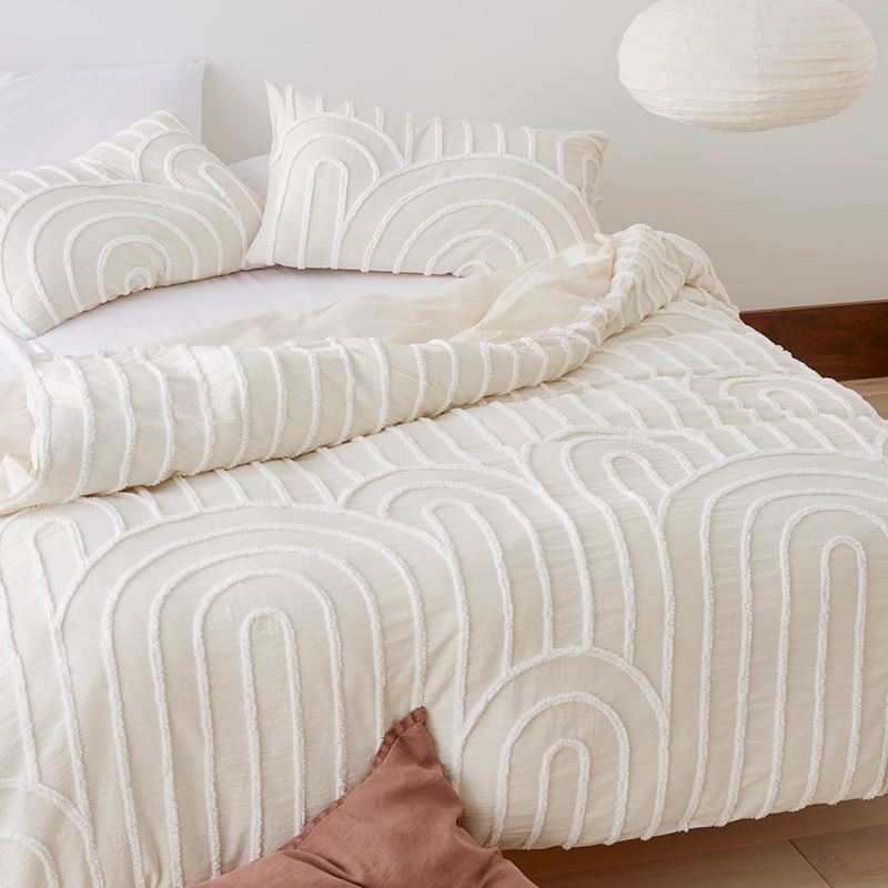 Archie Tufted Macadamia Pillowcases