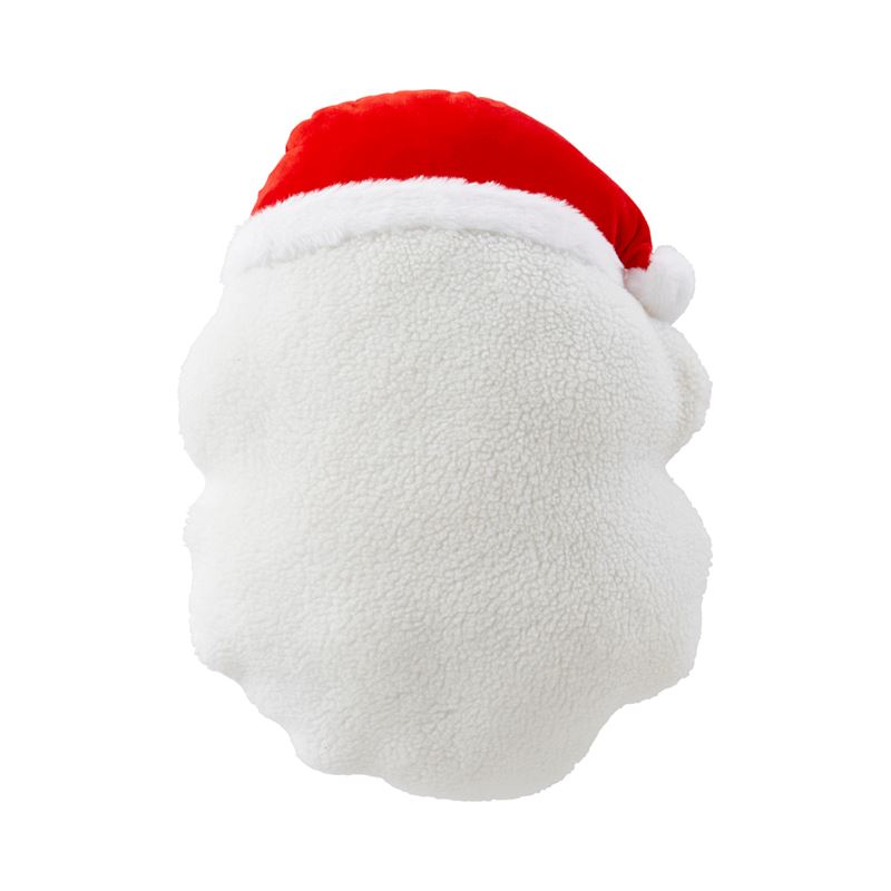 Jolly Santa White Christmas Cushion