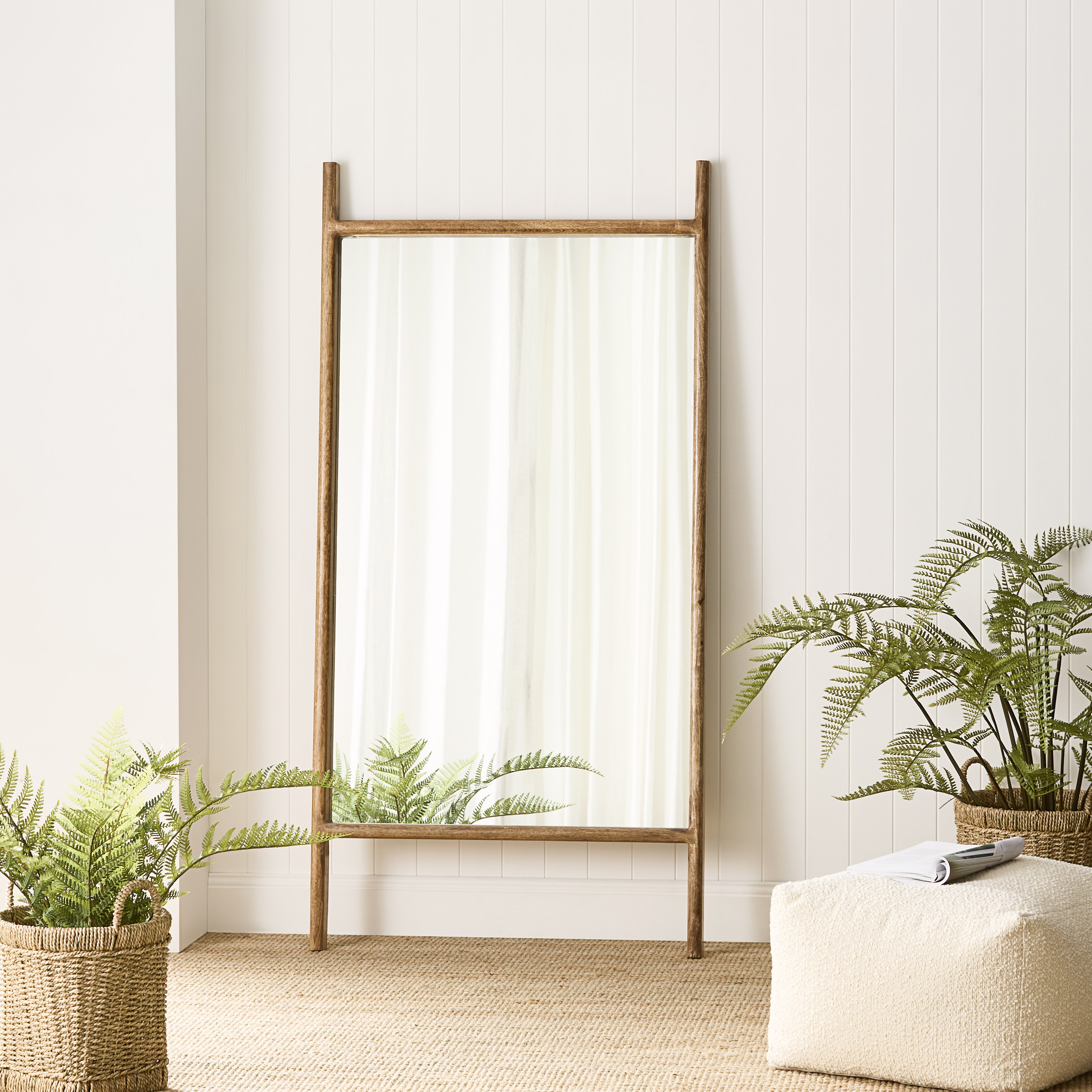 Martinique Burnt Natural Mirror