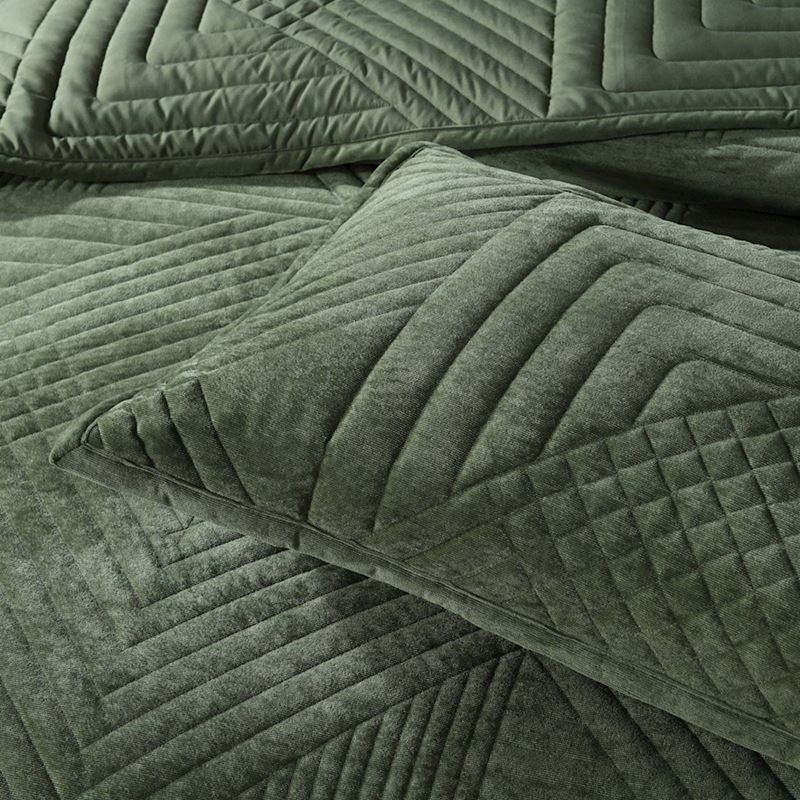 Samatra Olive Coverlet Set + Accessories