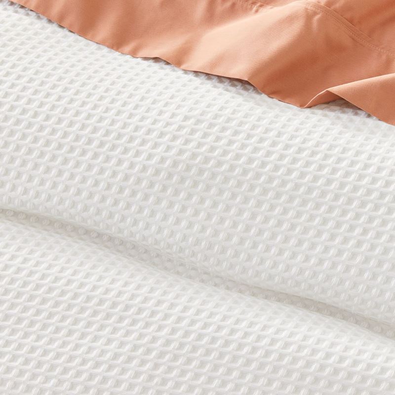 Windsor Waffle White Quilt Cover Set + Separates