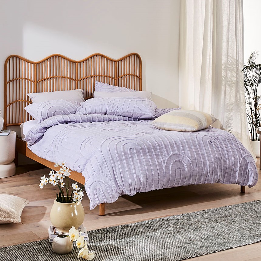 Archie Tufted Lilac Quilt Cover Separates