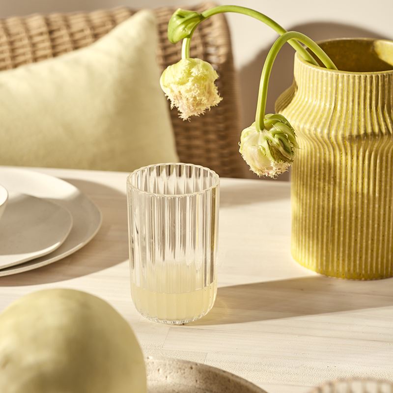 Citron Yellow Ring Vase