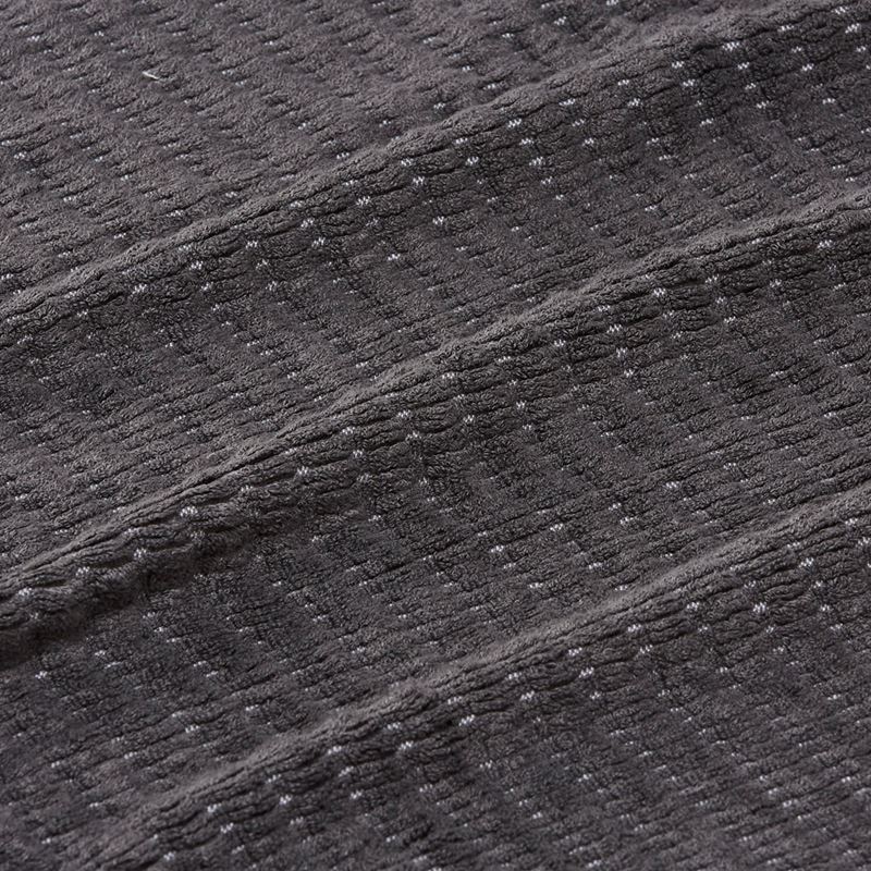 Navara Ribbed Coal Cotton Bamboo Towel Range