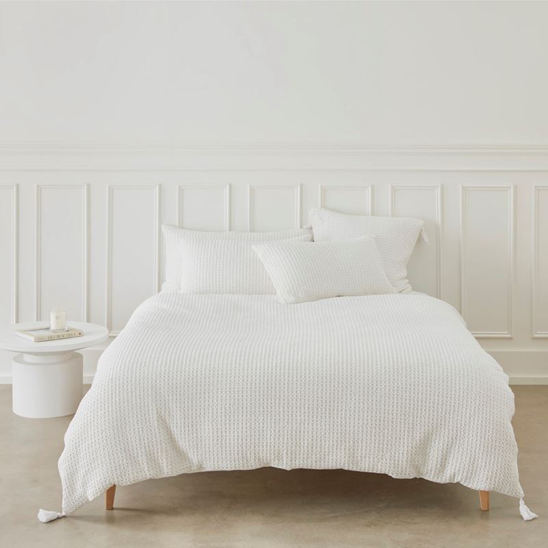 Ren Waffle White Pillowcases
