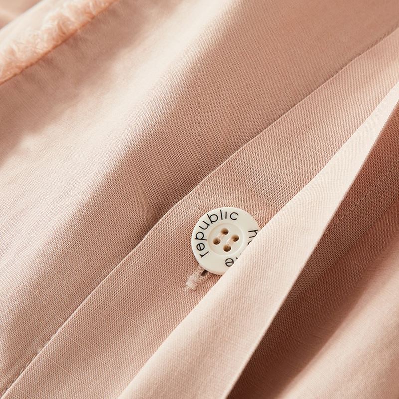 Bamboo Linen Rose Dust Quilt Cover Separates