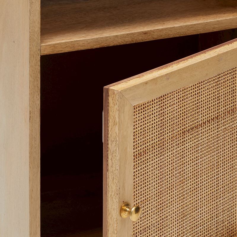 Anjuna 1 Door Natural Bedside Table