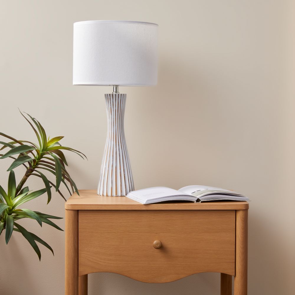 Byron Natural & White Table Light