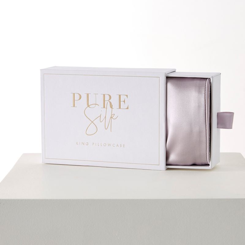 Pure Silk Mauve Pillowcases