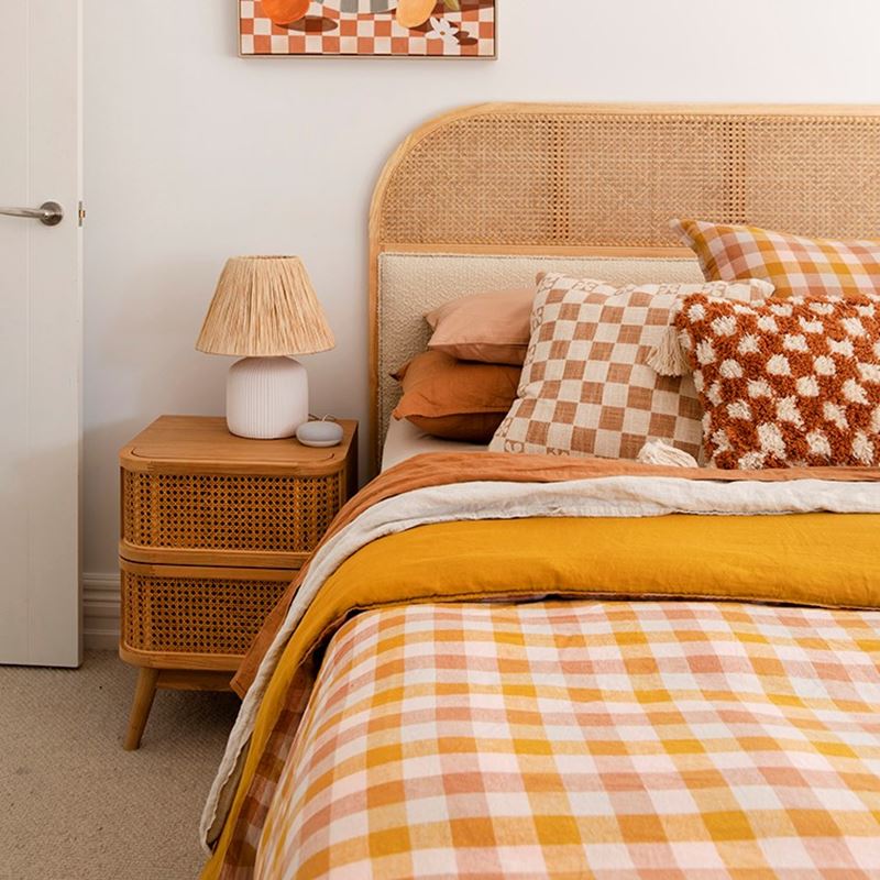 Boden Natural 2 Drawer Bedside Table