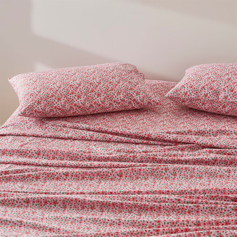 Pippa Pink Floral Printed Sheet Set