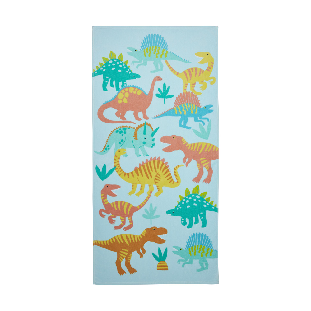 Kids Beach Summer Dinos Printed Towel