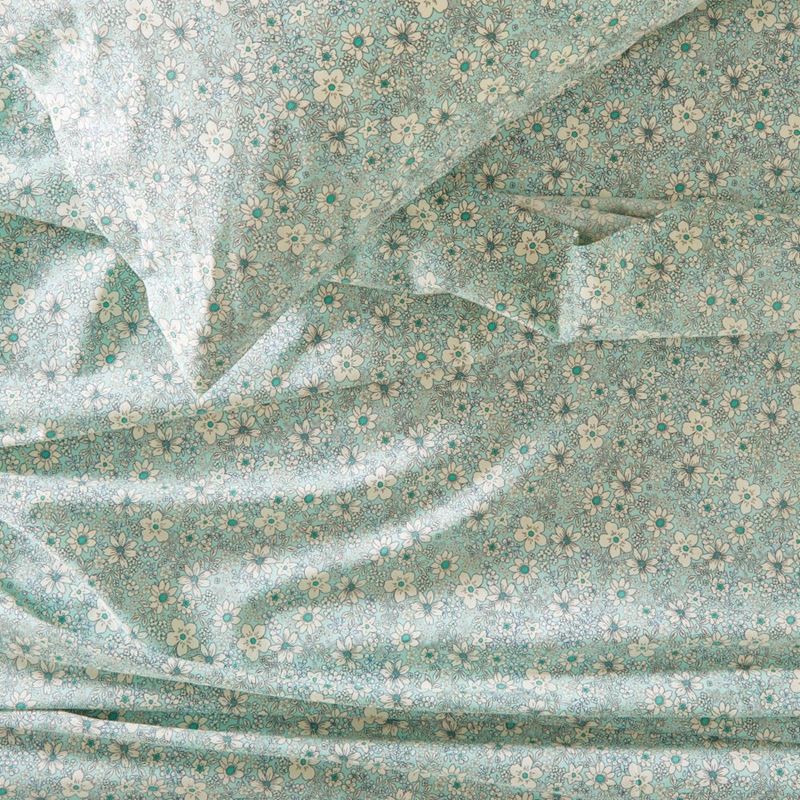 Eliza Floral Sea Spray Printed Sheet Set