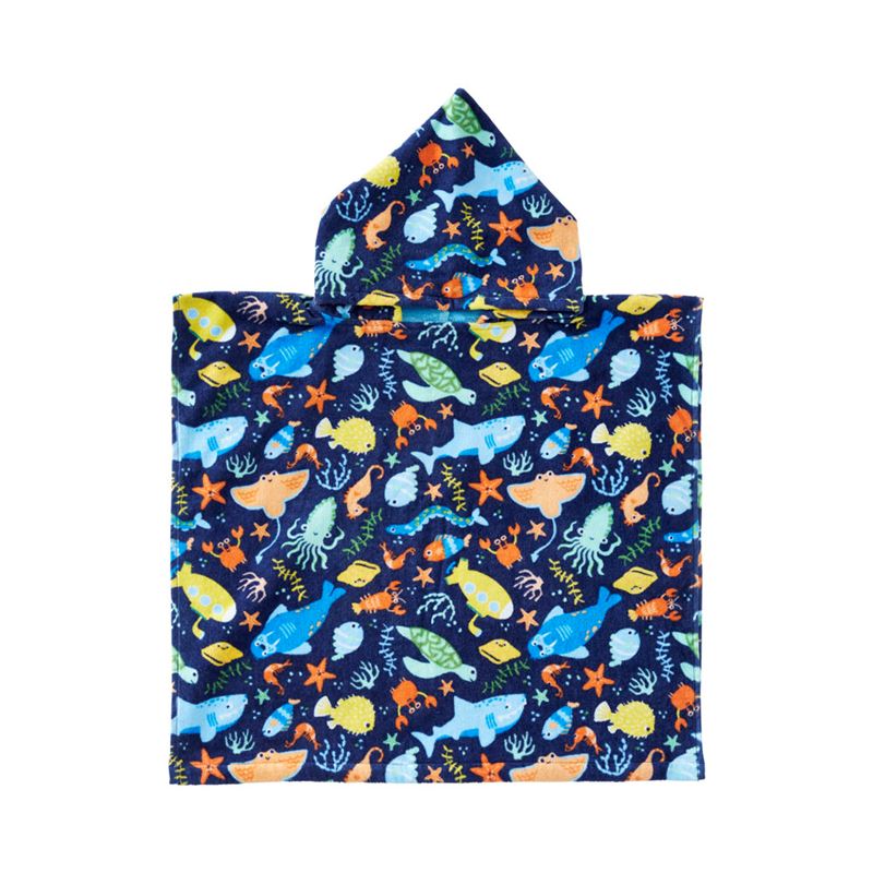 Sealife Kids Hooded Beach Towel