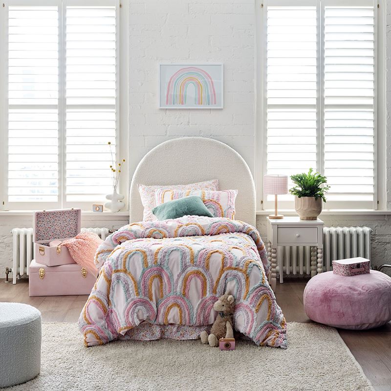 Rosie Rainbow Tufted Quilt Cover Set