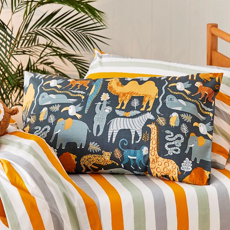 Jungle Giants Midnight Quilt Cover Set