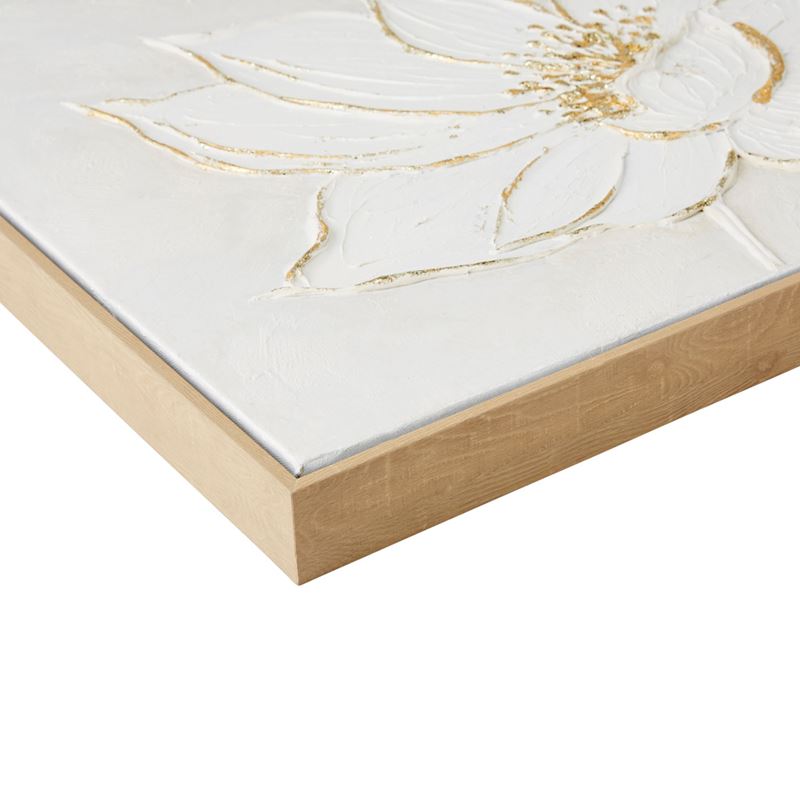 Kinfolk White Flower Canvas