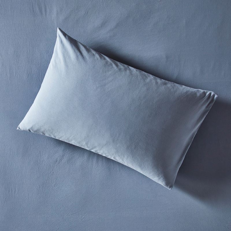 Stonewashed Cotton Storm Blue Quilt Cover Separates