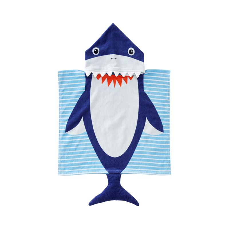 Sammy Shark Hooded Beach Towel