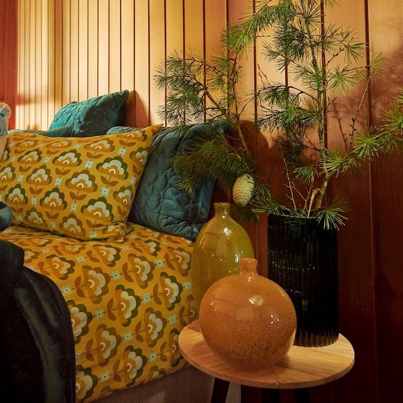 Printed Retro Pear?Stems?Sheet Set