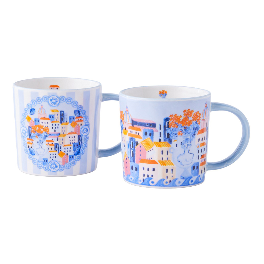 La Dolce Vita Assorted Mugs Pack of 2