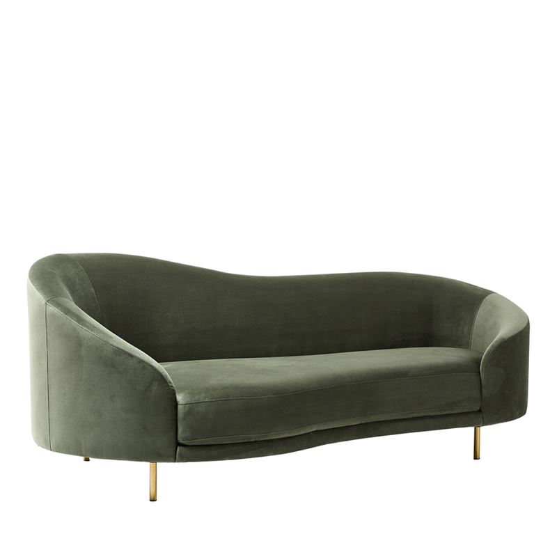 Messina Forest Green Sofa
