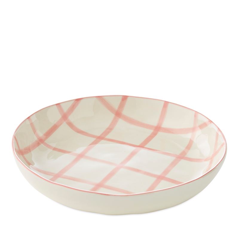 Charli Pink Check Servingware