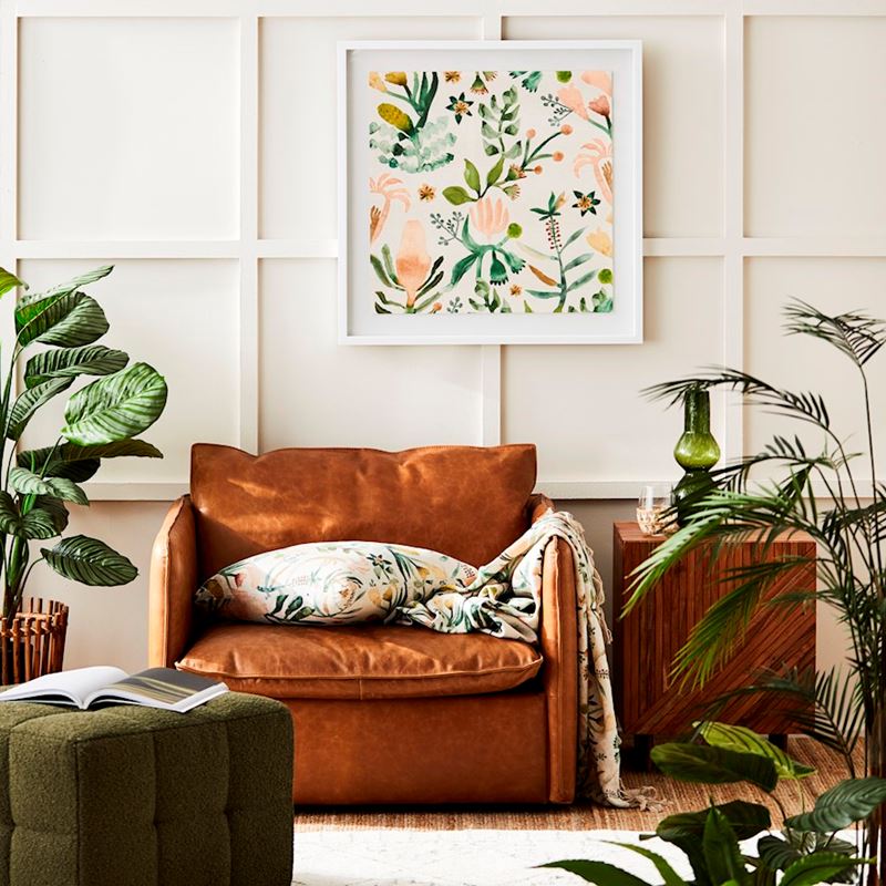 Atticus Tobacco Leather Armchair