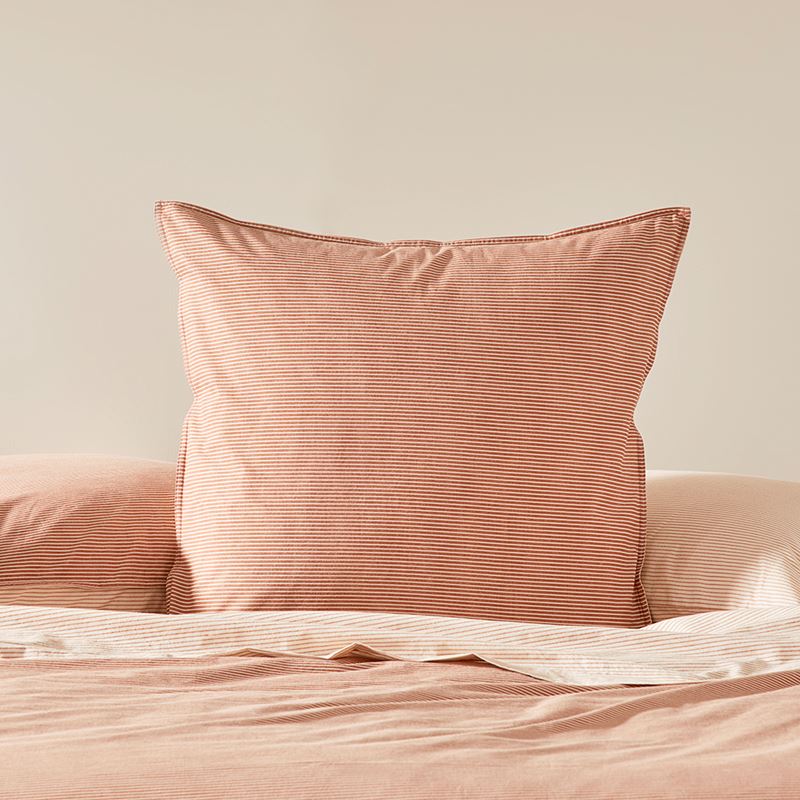 Stonewashed Cotton Printed Earth Stripe Quilt Cover Separates