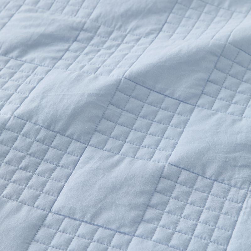 Murphy Powder Blue Quilted Quilt Cover Set