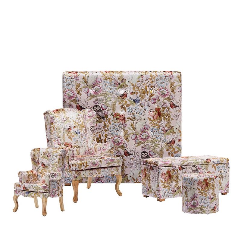 Fleur Harris Woodlands Pink Mini Armchair