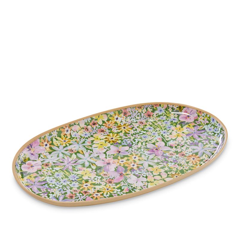 Summer Sorbet Green Floral Melamine Servingware