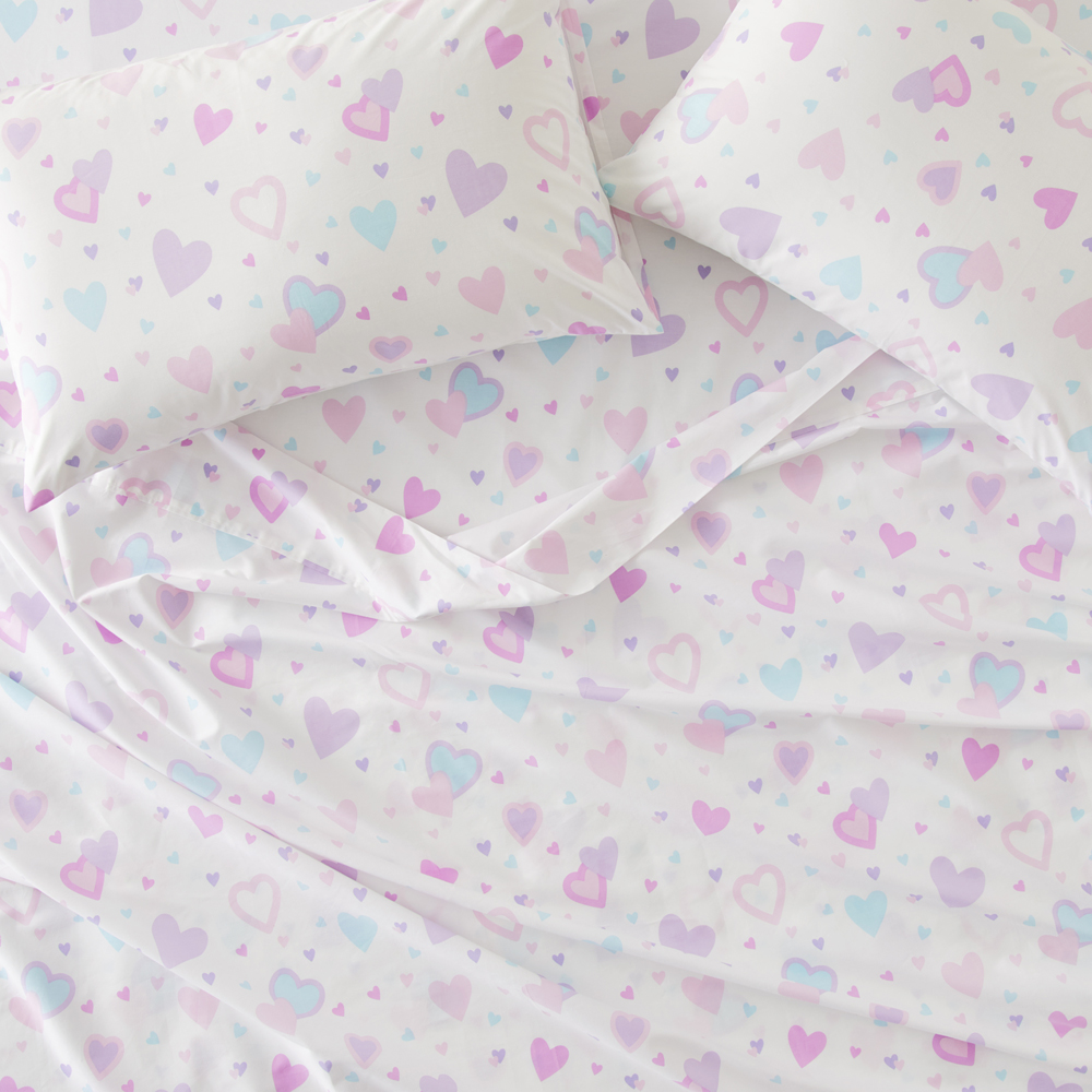 I Heart You White Sheet Set