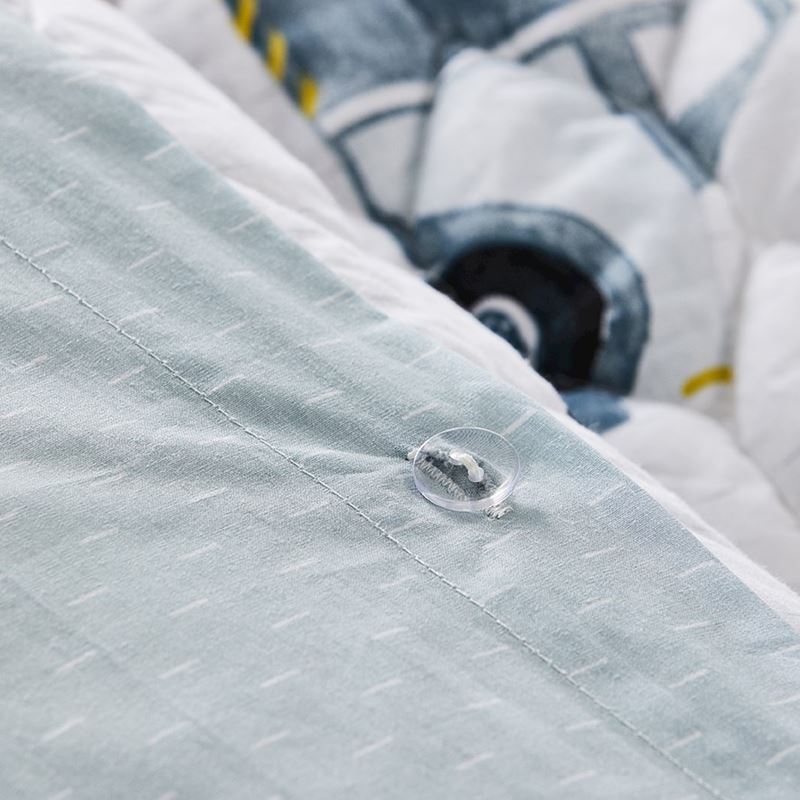 Under Construction White Quilted Quilt Cover Set