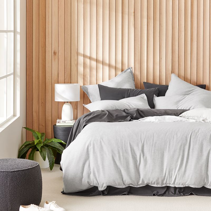 Berlin Grey Marle Waffle Pillowcases