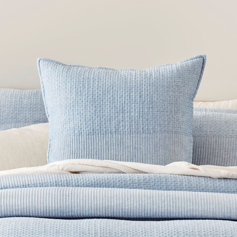 Cameo Blue Quilted Quilt Cover Separates