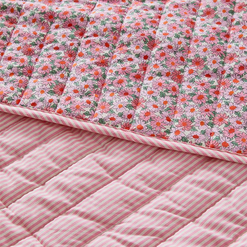 Pippa Pink Floral Quilted Coverlet Separates