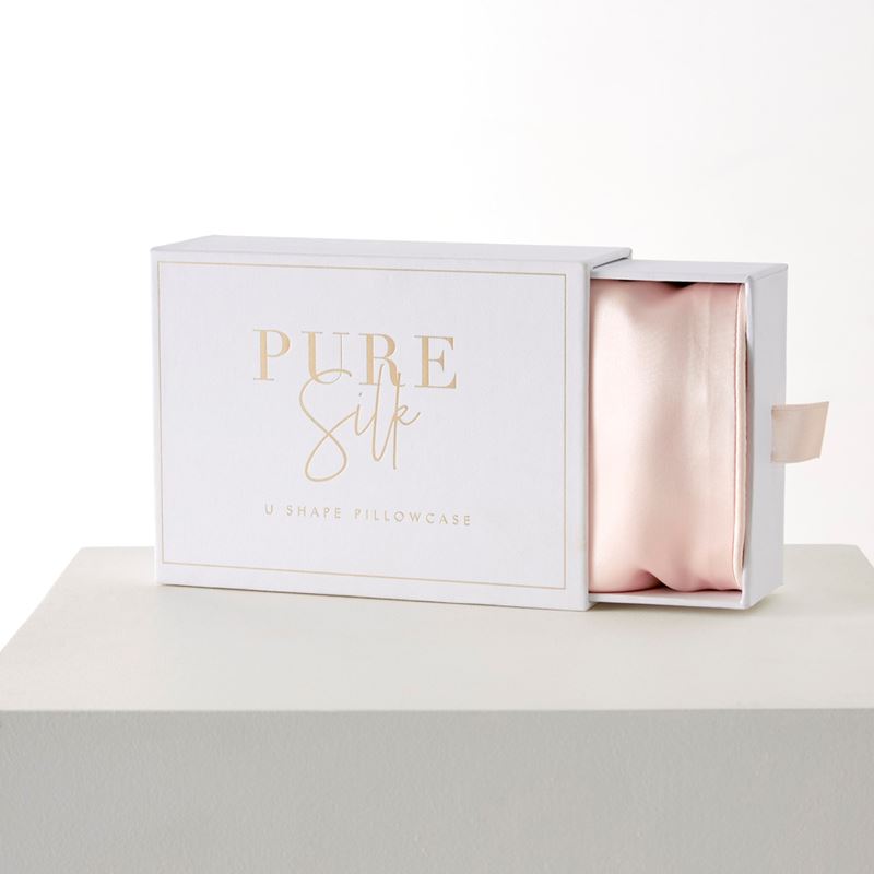 Pure Silk Shell Pink U Shape Pillowcase