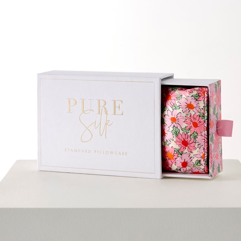 Pippa Floral Pure Silk Printed Pillowcase
