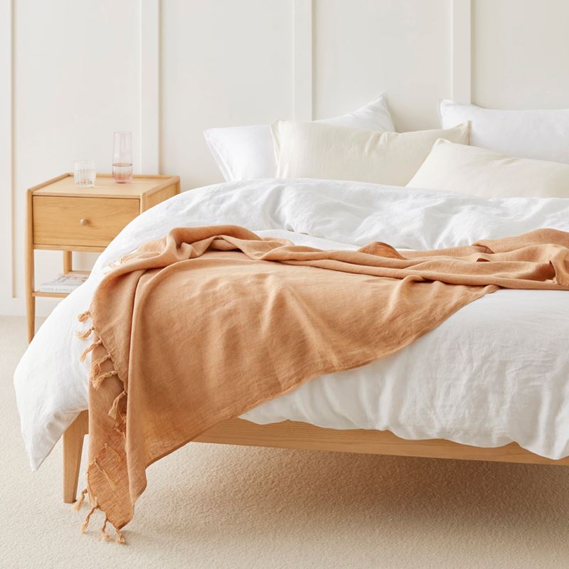 Malmo Sandstone Linen Throw