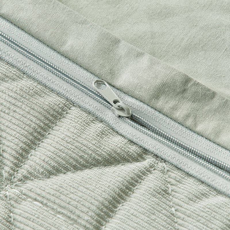 Cody Corduroy Khaki Cot Quilt Cover Set