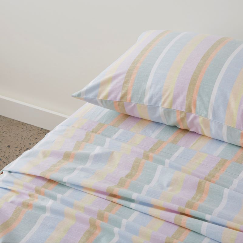 Yarn Dyed Sorbet Stripe Sheet Set