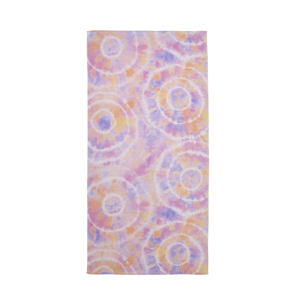 Kids Beach Tie Dye Pinks Printed Towel