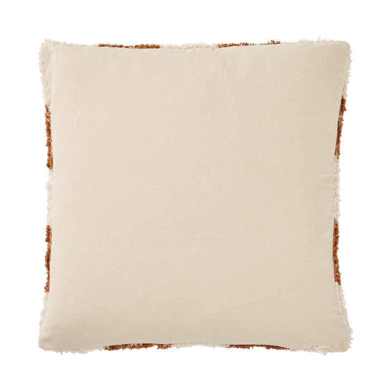 Sadie Deep Tobacco Check Cushion