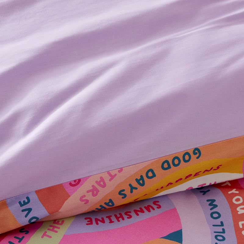 Good Vibes Lilac Quilt Cover Set