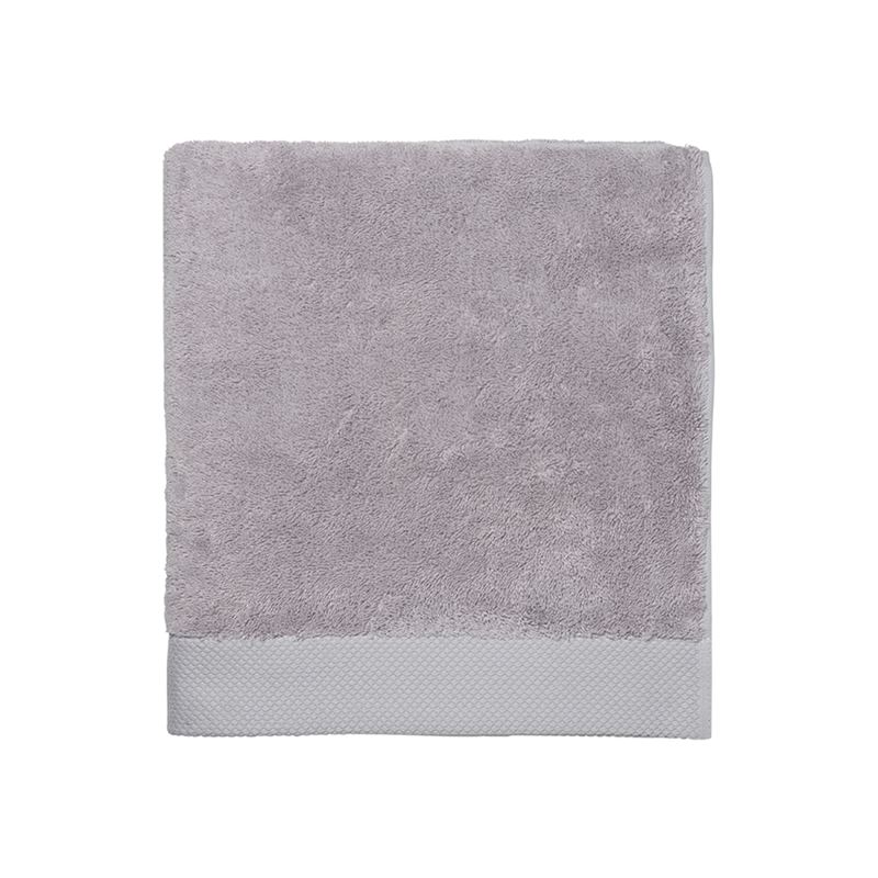 Navara Dove Grey Solid Bamboo Cotton Towel Range