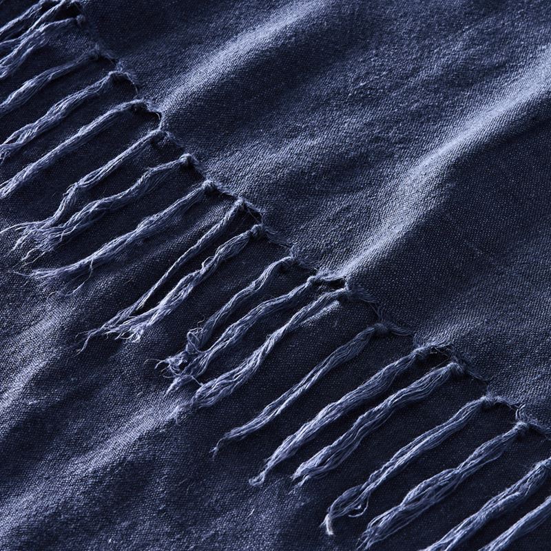 Malmo Denim Linen Throw