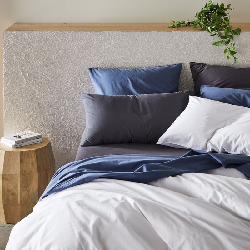 Stonewashed Cotton White Quilt Cover Separates