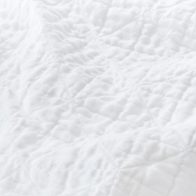 Vintage Washed Linen White Quilted Quilt Cover Separates