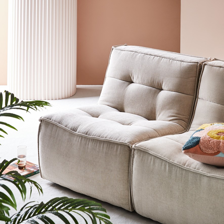 Otis Natural Lounge Chair 1 Seater